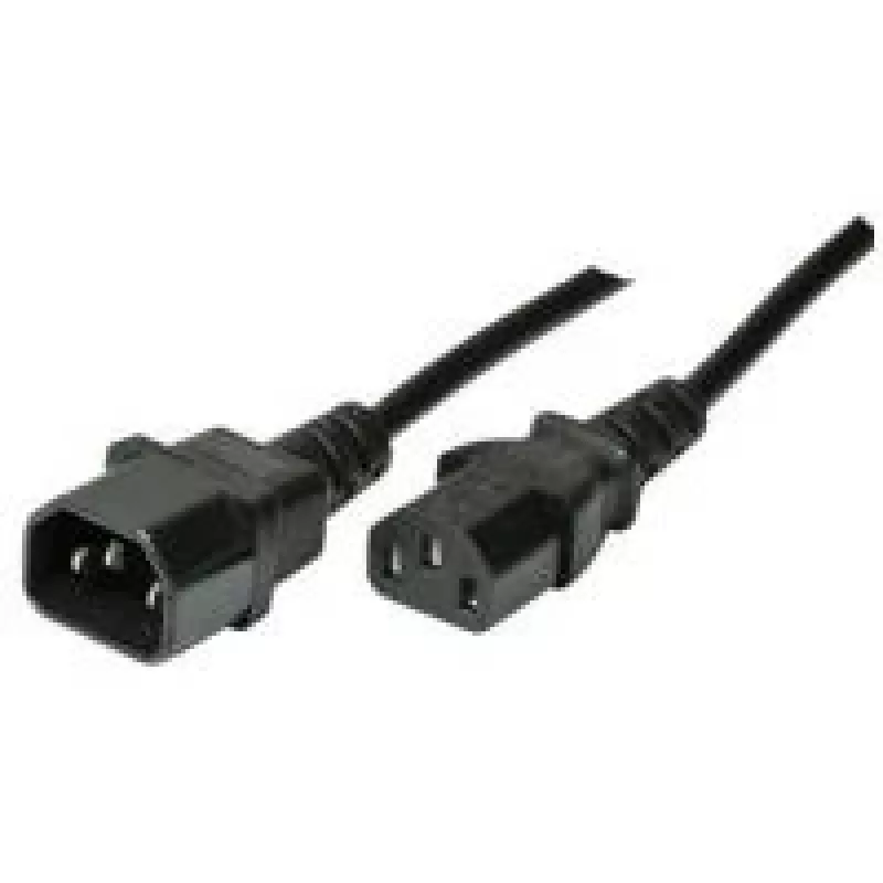 Kabel ShiverPeaks 3,0m C13 - C14 Schwarz 3 m C14-Kupplung C13-Kupplung