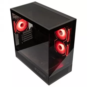GSI SmartAssembly ARGB Glas Micro-ATX-Gehäuse - 650W
