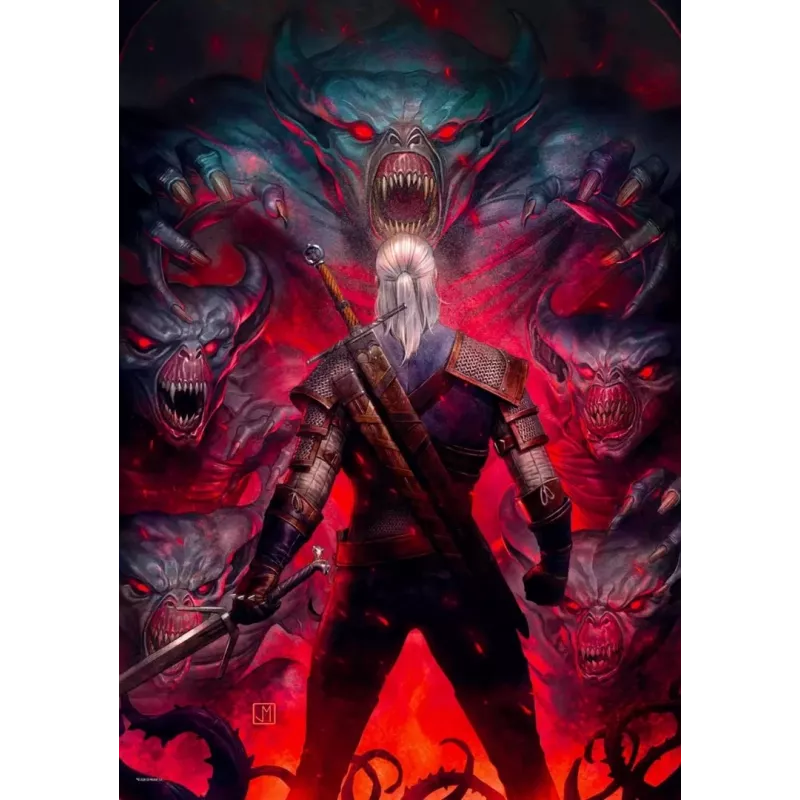 Good Loot Comic Book Puzzle: The Witcher (Wiedźmin) Corvo Weiß, 1000 Teile