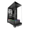 TACENS Mars Gaming MCPRISMA Midi-Tower PC-Gehäuse, Schwarz, gehärtetes Glas, unterstützt ATX/Micro-ATX/Mini-ITX, 2x 3,5-Zoll + 2x 2,5-Zoll Schächte