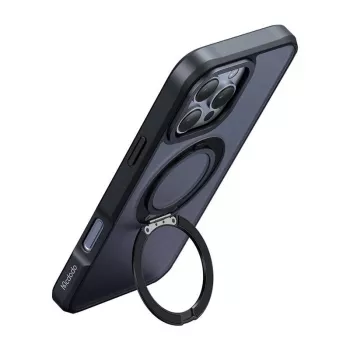 Schutzhülle Mcdodo PC-4932 für iPhone 16 Pro mit integriertem Ständer, schwarz