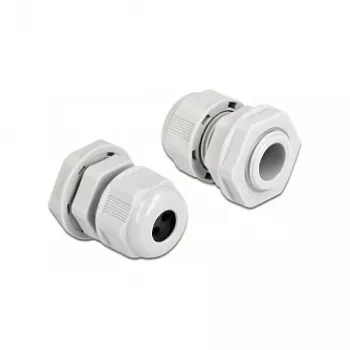 Kabelverschraubung DeLOCK 60374 Grau Kunststoff 2 Stk.