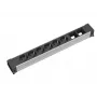 Power Extension 6 AC Outlet Bachmann 909.009 Schwarz Silver