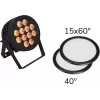LED PAR-Scheinwerfer EUROLITE 12x8W QCL 15x60° & 40° mit 2 Diffusorscheiben