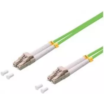 LogiLink - Patchkabel - LC/UPC Multimode (M) zu LC/UPC Multimode (M) - 7,5 m - Glasfaser - Duplex - 50/125 µm - OM5 - Hellgrün