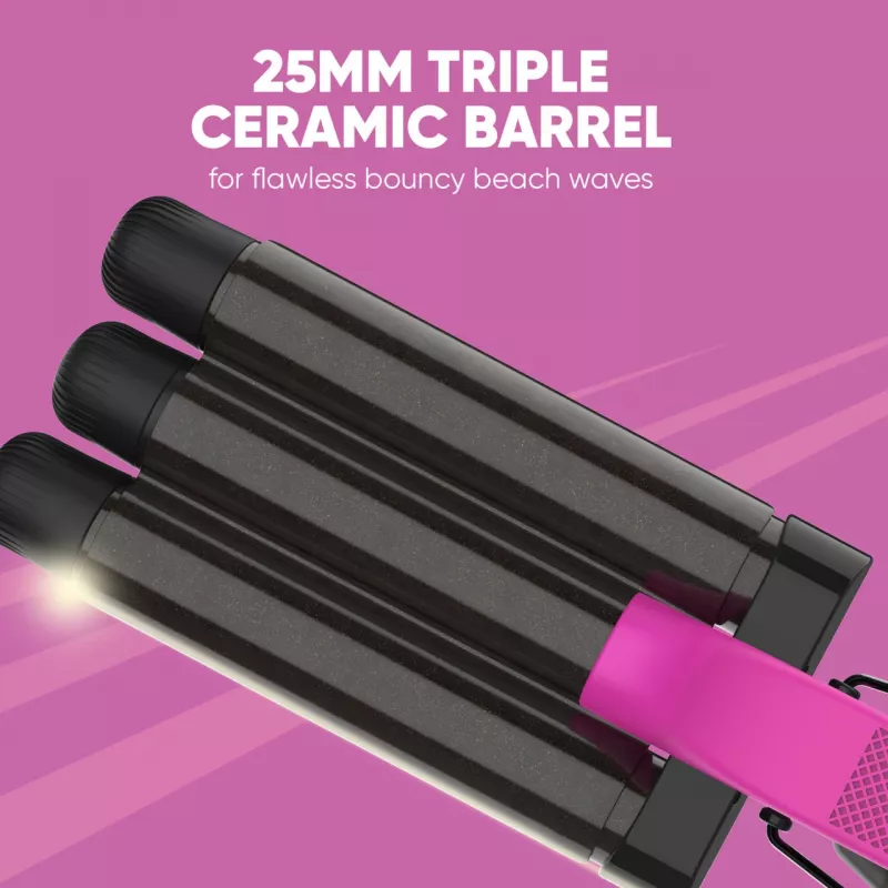 Triple Barrel Waver SBB SBWV-2000-EU 2000W – Haarwellenstab mit drei Läufen