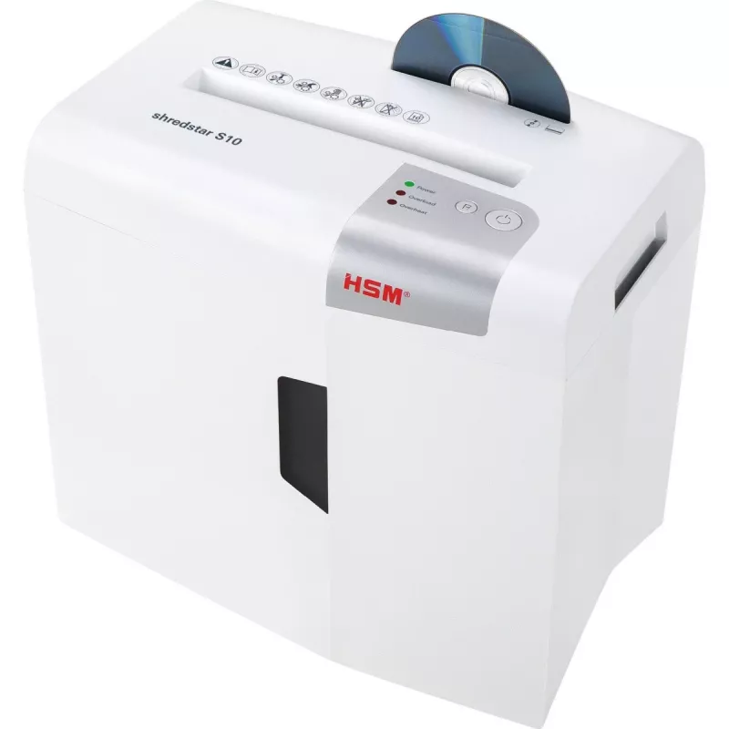 HSM shredstar S10 Aktenvernichter, 6 mm + separater CD-Schneidemechanismus