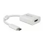 Videokabel-Adapter DeLOCK 63937 USB Type-C auf HDMI 0,1 m Weiß