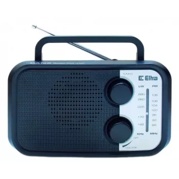Tragbares Radio Eltra DANA schwarz – FM/AM-Empfänger, kompaktes Design