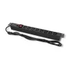 Qoltec 53998 Steckdosenleiste für RACK 19 | 1U | 10A | PDU | 8xIEC C13 | 2m