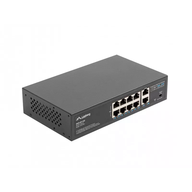 Unmanaged Switch Lanberg RSFE-8P-2GE-120