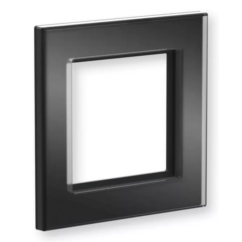 eQ-3 Homematic IP Glasrahmen 1-fach, Schwarz (162148A1)