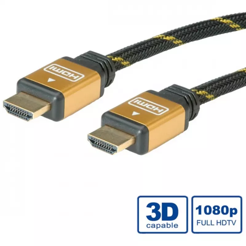 HDMI-Kabel ROLINE GOLD HDMI M – HDMI M 15 m