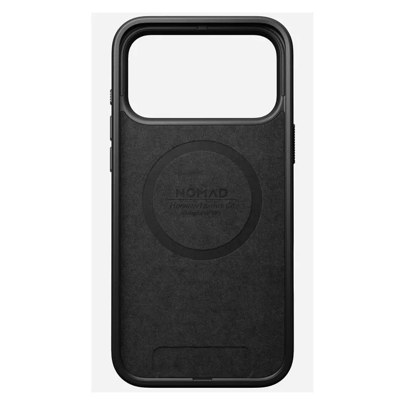 Lederhülle Nomad Modern für iPhone 17 Pro Max (6,9 Zoll) – Burgund, Leder+TPU+PC