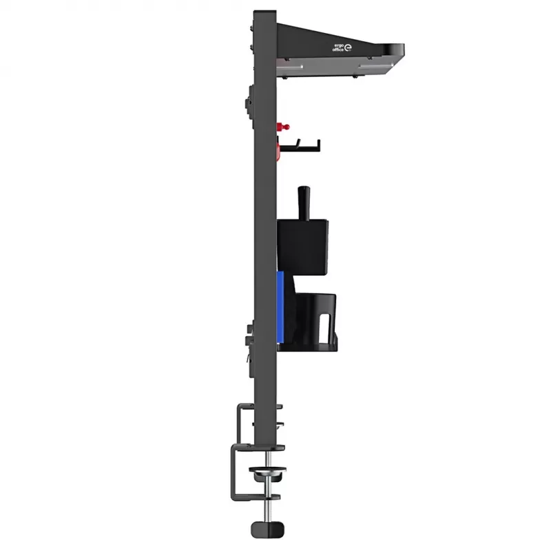 Ergo Office Schreibtisch-Trennwand / Organizer, max. Belastung 10 kg, Whiteboard, Breite 1116 mm, schwarz, ER-301 B