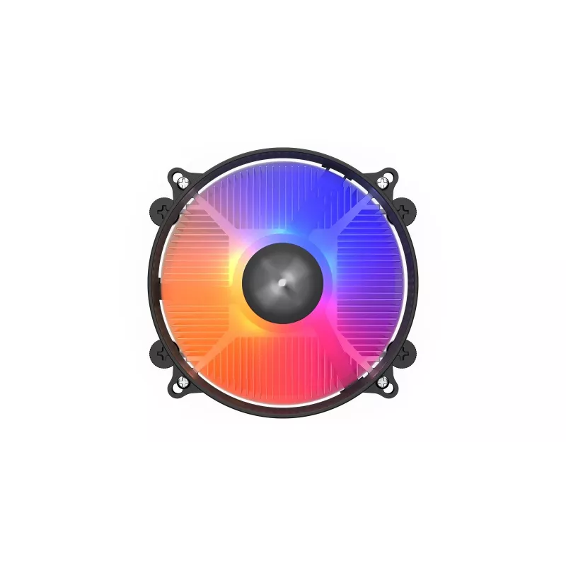 CPU-Kühler KRUX Integrator RGB KRX0093 mit 120-mm-PWM-Lüfter, ARGB-Beleuchtung, 85 W TDP, AM4-Unterstützung