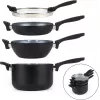 Kochtopfset Russell Hobbs RH01840EU7 – 4-teilig stapelbar, metallic marmoriert