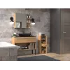 Badezimmer-Aufbewahrungsschrank Top e Shop NEL V DDS ARTISAN — freistehend, Eichenfarbener Rahmen, 3 Regalböden, 300×300×850 mm