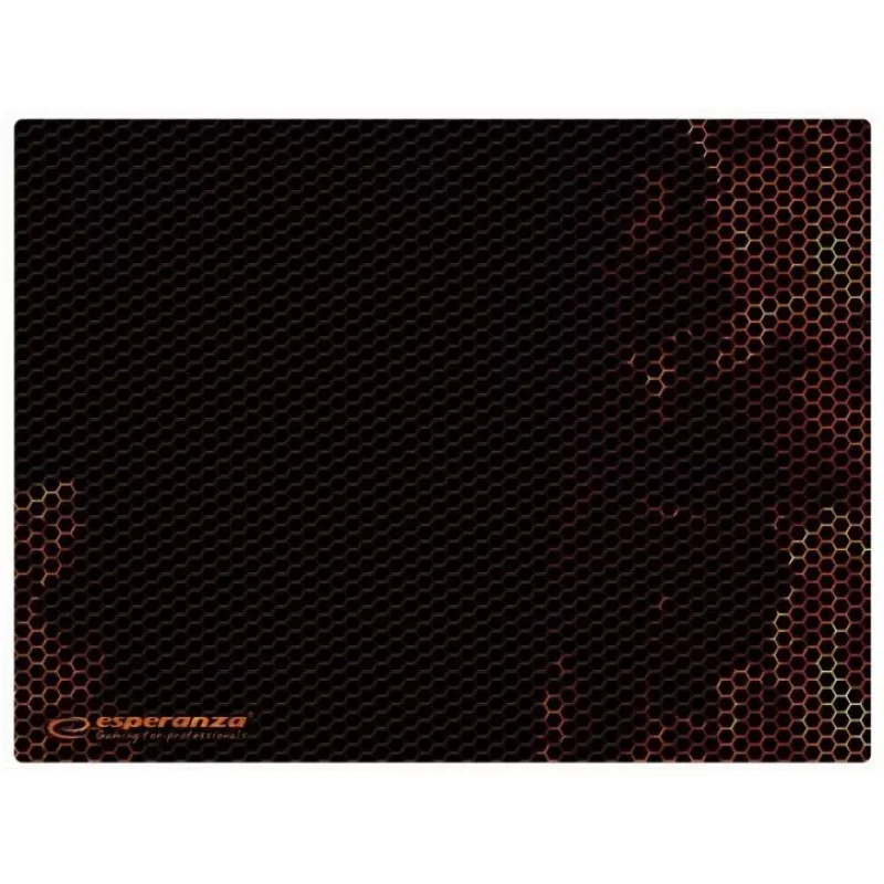 Gaming-Mauspad ESPERANZA EGP103R — Stoff, 400×300 mm, 3 mm Dicke, gemusterte Oberfläche, rutschfeste Basis, schwarz