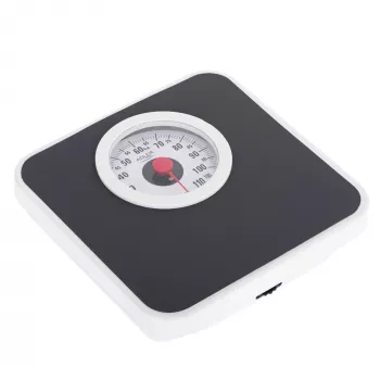 Mechanische Personenwaage Adler AD 8178 – max. 120 kg, Genauigkeit 1 kg, schwarz