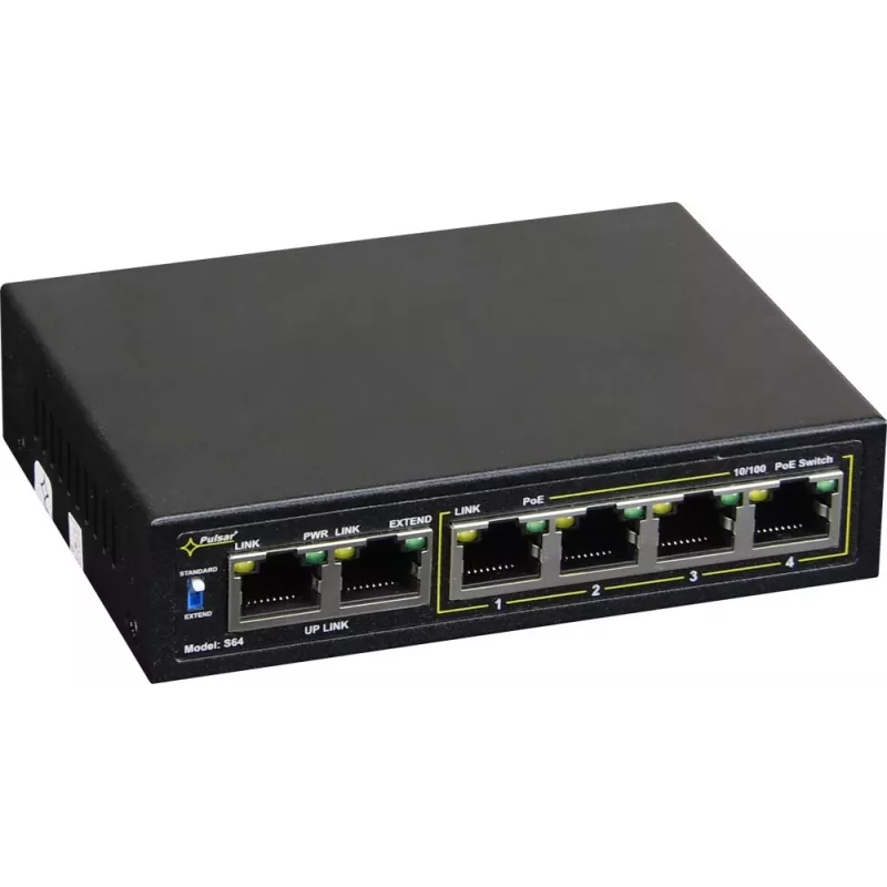 Netzwerk-Switch PULSAR Switch POE Pulsar S64 4 Ports 2 Uplink