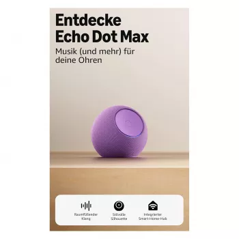 Amazon Echo Dot Max 2025 - Amethyst - Bluetooth (B0DKLDMHYB)