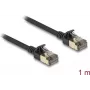 Netzwerkkabel DeLOCK RJ45 Cat.8.1 F/FTP schlank Pro 1m Schwarz