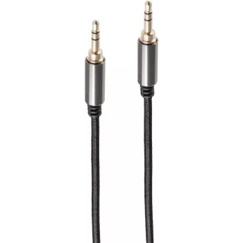 Audiokabel ShiverPeaks BS20-30055 3.5 mm Stecker–Stecker, vergoldete Kontakte, 5 m, schwarz