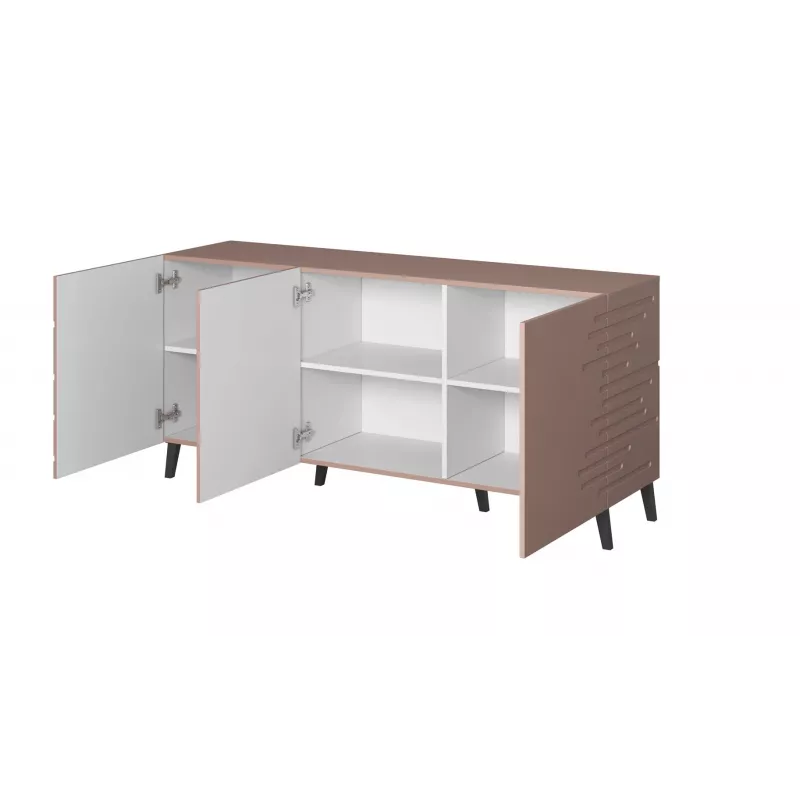Kommode cama meble Cama Nova 155 × 40 × 72 cm, rosa matt, MDF-Korpus