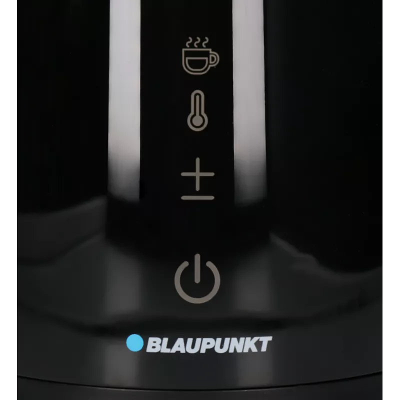 Elektrischer Wasserkocher BLAUPUNKT EKD601, 1,7 L, 2200 W, einstellbar 40–100 °C, schwarz, Edelstahl