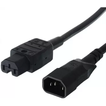 Bachmann - Power Extension Kabel - IEC 60320 C14 to IEC 60320 C13 - 250 V - 10 A - 1.5 m - Schwarz