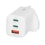 iBOX C-65 Weiß, GaN 65W Universal-Ladegerät UK-Stecker