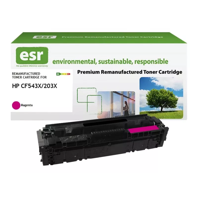 ESR Tonerkartusche Kompatibel with HP CF543X Magenta High Capacity remanufactured 2.500 Seiten