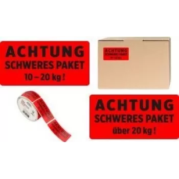 Warnetiketten AVERY 7254 Rot 200 Stück 100 x 50 mm