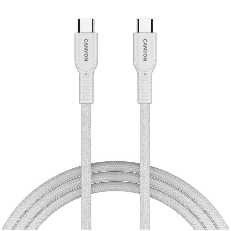 CANYON Kabel OnWire 60CL C-C 60W COLOR Geflochten 1m Weiß