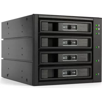 FANTEC BP-T3141, 4x SAS/SATA 6G 3.5/2.5 HDD/SSD in 3x5,25 Backplane-Modul (2192)