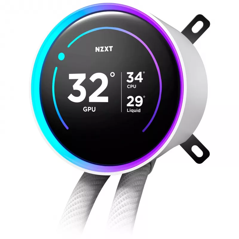 All-in-One-Flüssigkeitskühler NZXT Kraken Elite 360 RGB 12 cm Weiß