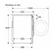 Frontlader-Waschmaschine Bosch WGE02201PL — 8 kg, 1200 U/min, 55 l Trommel, LED-Anzeige, Inverter