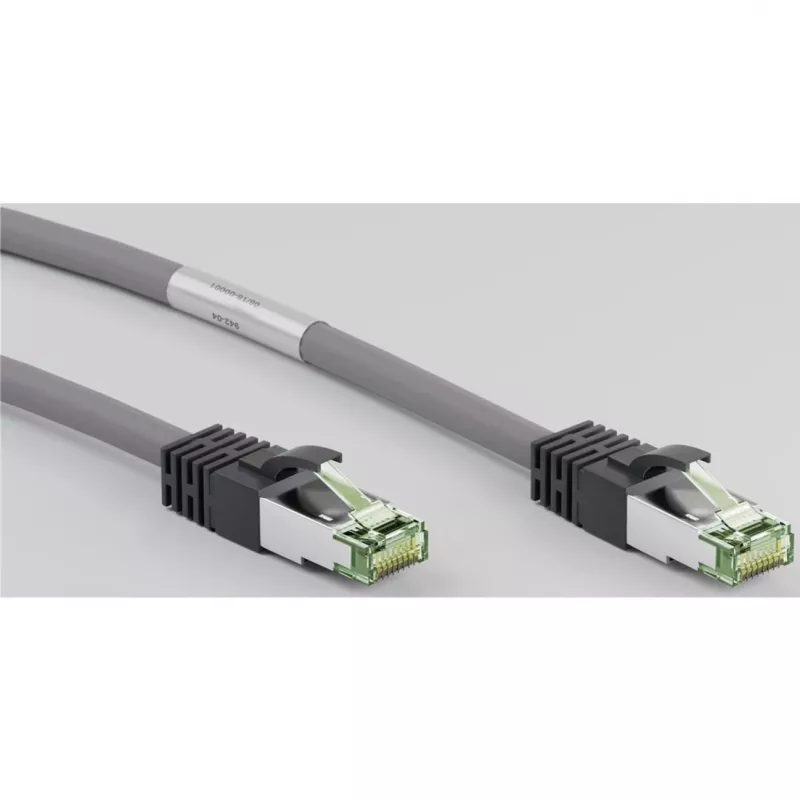 Goobay CAT 8.1 Patchkabel, S/FTP (PiMF), Grau, 3 m - LSZH halogenfrei, Kupfer AWG 24 (55138)