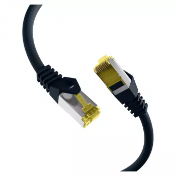 EFB-Elektronik RJ45 Patchkabel Cat.6A S/FTP LSZHCat.7 Rohkabel schwarz 0,15 m Hersteller: EFB Elektronik (MK7001.0,15B)