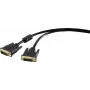 DVI-Kabel Renkforce 1404065, 1,80 m, schwarz, 24+1 Pin