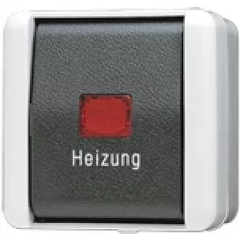 Jung 806 HW Elektroschalter 1P Schwarz - Weiß (806HW)