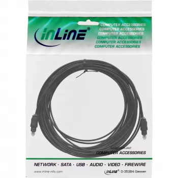 Optisches Audiokabel Toslink Stecker / Stecker 1 m InLine 89921