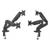 Monitorarm up up Economical Interactive Counterbalance Dual Monitor Arm Mattschwarz VESA 75x75/100x100