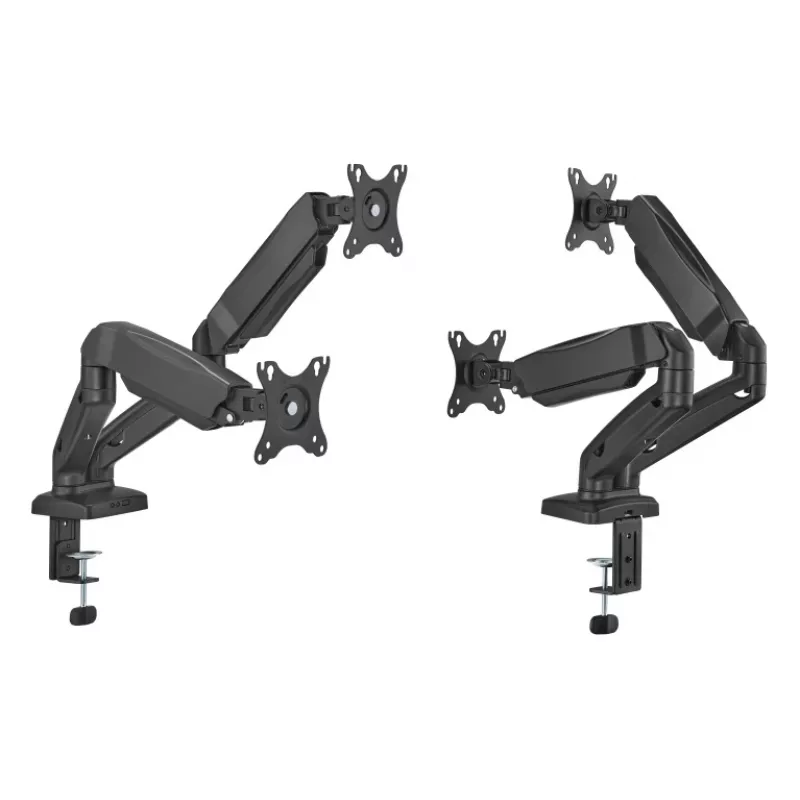Monitorarm up up Economical Interactive Counterbalance Dual Monitor Arm Mattschwarz VESA 75x75/100x100