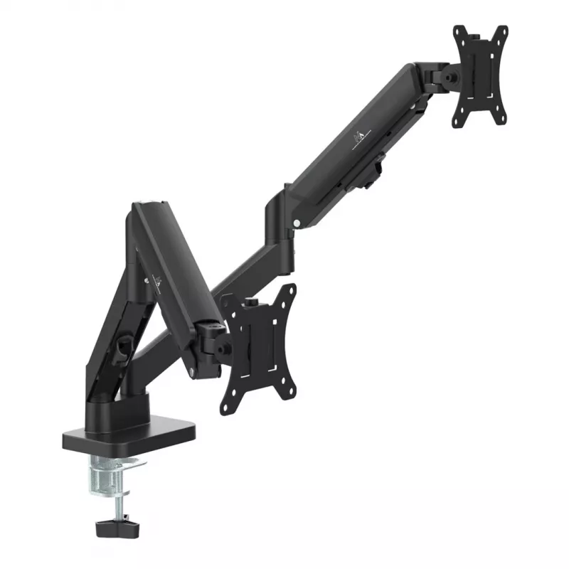 Maclean 2 Monitorhalterung, Gasdruckfeder, 17-32, 2-10 kg, Schwarz, MC-134