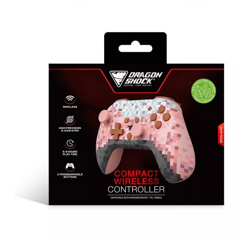 Dragonshock Controller Poptop kabellose Würfel rosa Schalter