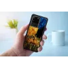 Handyhülle iKins für Samsung Galaxy S20 Ultra — schwarz, Modell 'Cafe Terrace'