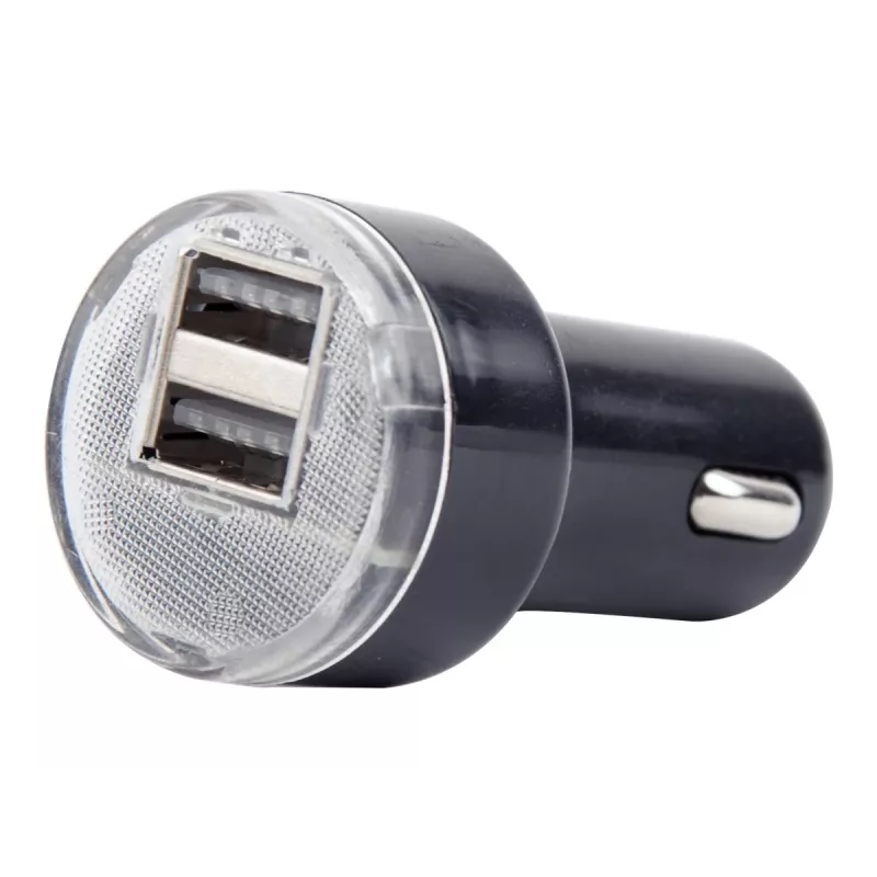 Auto-Ladegerät Gembird EG-U2C2A-CAR-02, 12–24V Eingang, 5V/2,1A Ausgang, 2× USB 2.0, schwarz