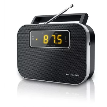 Muse | M-081R | Weckerfunktion | 2-Band PLL tragbares Radio | Schwarz